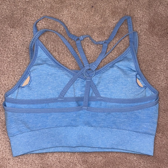 ❌SOLD❌ Gymshark Adapt Marl Seamless Sports Bra-blue - Picture 2 of 3